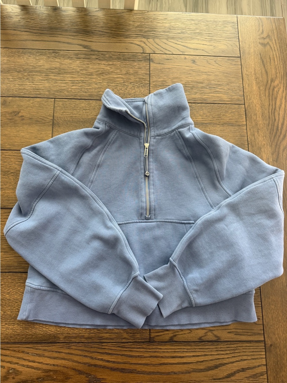 Lululemon Scuba Oversized Funnel Neck Half Zip Sweatshirt Blue XS/S